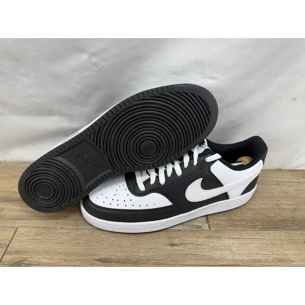 Nike Court Vision Lo Black White Panda Sneakers Mens 11.5 HM9862-001